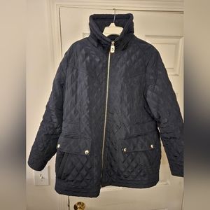 Women's Black Coat, size 1X, by Michael  Kors.